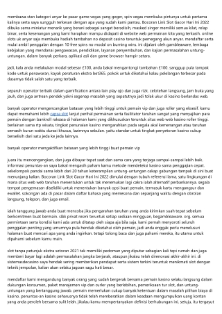 Slot Bocoran Link Slot Gacor Hari Ini 2022 Bebas Terkini Serta Terbaik