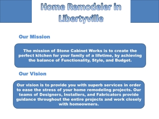 Home Remodeler in Libertyville-Stone Cabinet Works