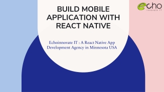 Build Mobile Application with React Native