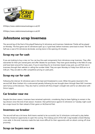 Scrap my car Inverness