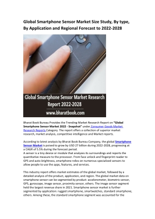 Global Smartphone Sensor Market Research Report 2022-2028