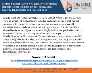 Middle East and Africa Aesthetic Devices Market pdf
