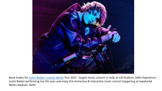 Justin Bieber's Justice World Tour