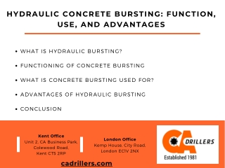 Hydraulic Concrete Bursting Function, Use, and Advantages (1)