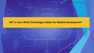 NET vs Java Which Technology Is Better for Website Development