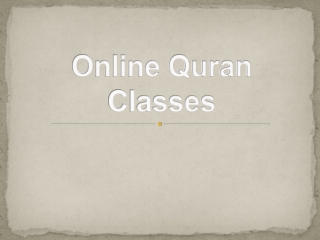 Online Quran Classes