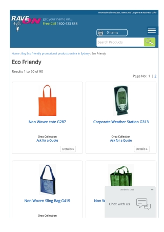 Sydney Eco- Friendly Promotional Products