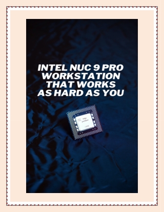 Intel BLKNUC5i3MYBE Workstation that Works As Hard As You