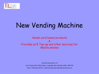 New Vending Machine