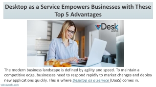 Desktop as a Service Empowers Businesses with These Top 5 Advantages