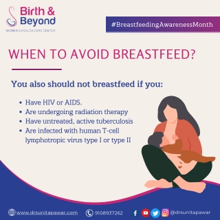 When to avoid Breastfeed - Best Gynecologist in HSR Layout - Dr. Sunita Pawar