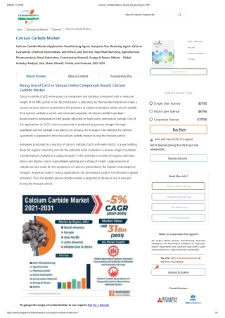 Calcium Carbide Market _ Global Industry Report, 2031
