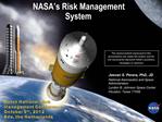 NASA s Risk Management System