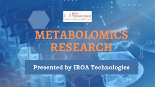 Analysis of Metabolomics With IROA Technologies