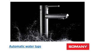 Benefits of Automatic Water Taps