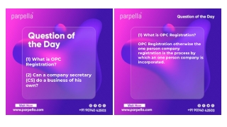 (1) What is OPC Registration?