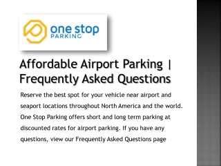 Affordable Airport Parking | Frequently Asked Questions