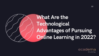 What Are the Technological Advantages of Pursuing Online Learning in 2022