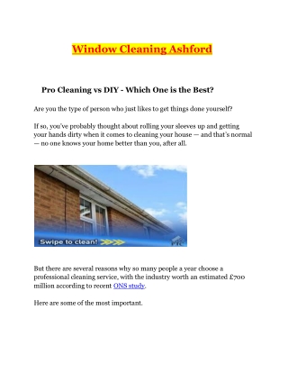 Window Cleaning Ashford