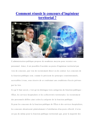 Concours d'ingénieur territorial : notre guide pour y parvenir