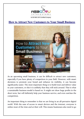 How to Attract New Customers to Your Small Business