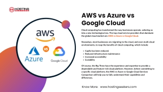 AWS vs Azure vs Google Cloud Services Comparison