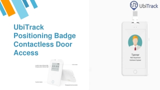 UbiTrack Positioning Badge Contactless Door Access