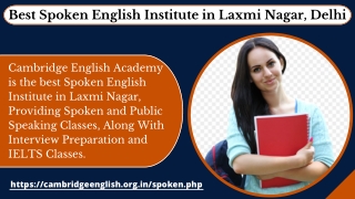 Spoken English Classes In Laxmi Nagar