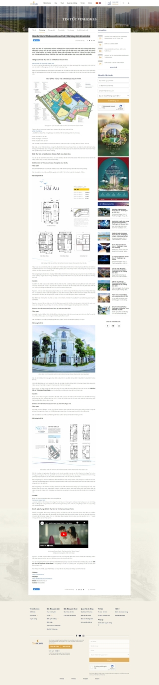 Biệt thự liền kề Vinhomes Ocean Park - Mặt bằng thiết kế