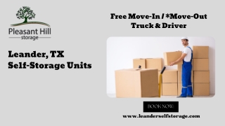 Hire the Best Self-Storage Units in Leander, TX