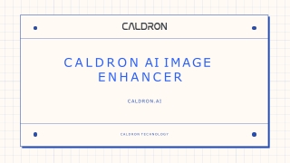 Uses of Caldron AI Image Enhancer