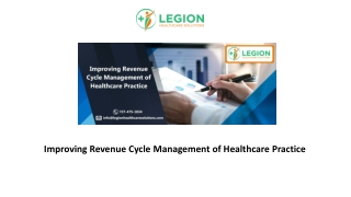 Improving Revenue Cycle Management of Healthcare Practice