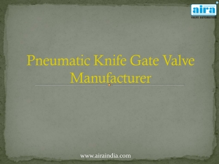 Pneumatic Knife Gate Valve Manufacturers