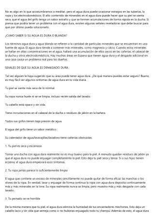 Senales de que tienes agua dura en tu hogar y igual necesitas un descalcificador