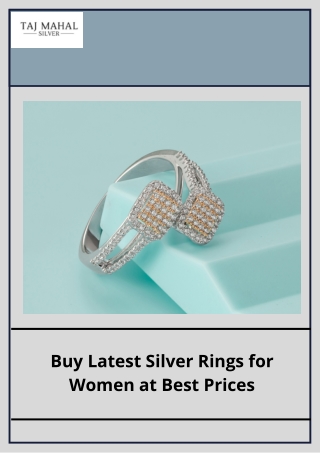 Buy Latest Silver Rings for Women at Best Prices