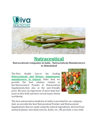 Nutraceutical Products