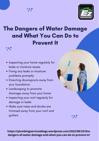 The dangers of water damage and what you can do to prevent it