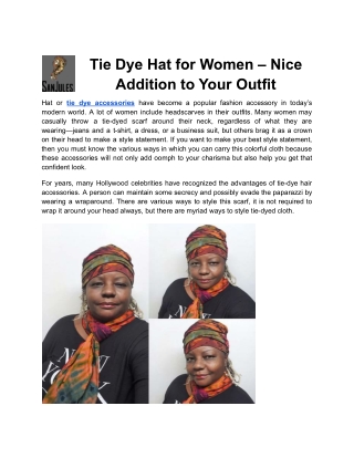 Update your Wardrobe Collection with Tie Dye Accessories