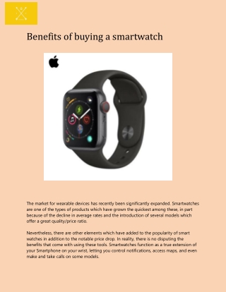 Benefits of buying a smartwatch