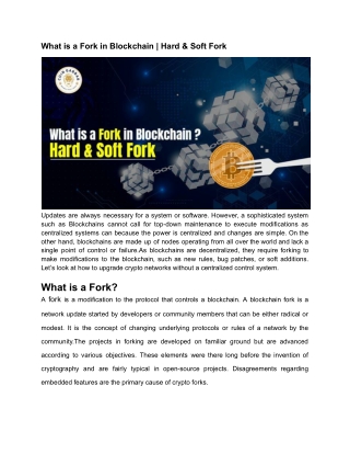 What is a Fork in Blockchain  Hard & Soft Fork