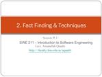 2. Fact Finding Techniques