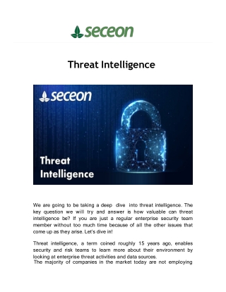 Threat Intelligen