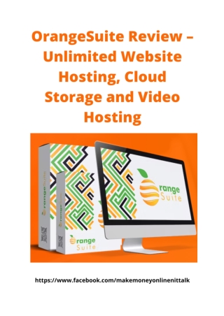 OrangeSuite Review – Unlimited Website Hosting, Cloud Storage and Video Hosting