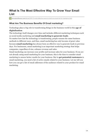 1What Is The Most Effective Way To Grow Your Email List