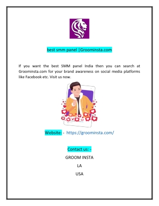 best smm panel Groominstacom
