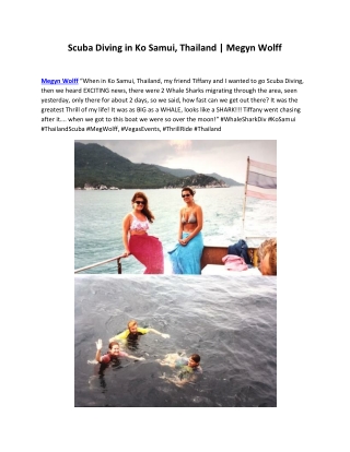 Scuba Diving in Ko Samui, Thailand | Megyn Wolff