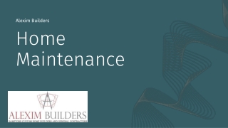 Home Maintenance