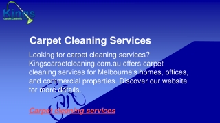 Carpet Cleaning Services  Kingscarpetcleaning.com.au