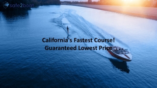 Safe 2 Boat Online Boating School | Safe2boat.com