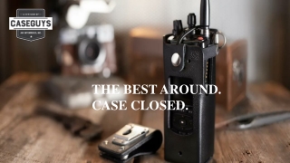 Radio Communication Hard Leather Carrying Case | Caseguys.com